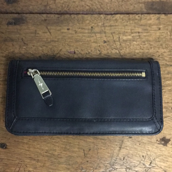Vintage Cole Haan black leather wallet checkbook - Picture 2 of 6